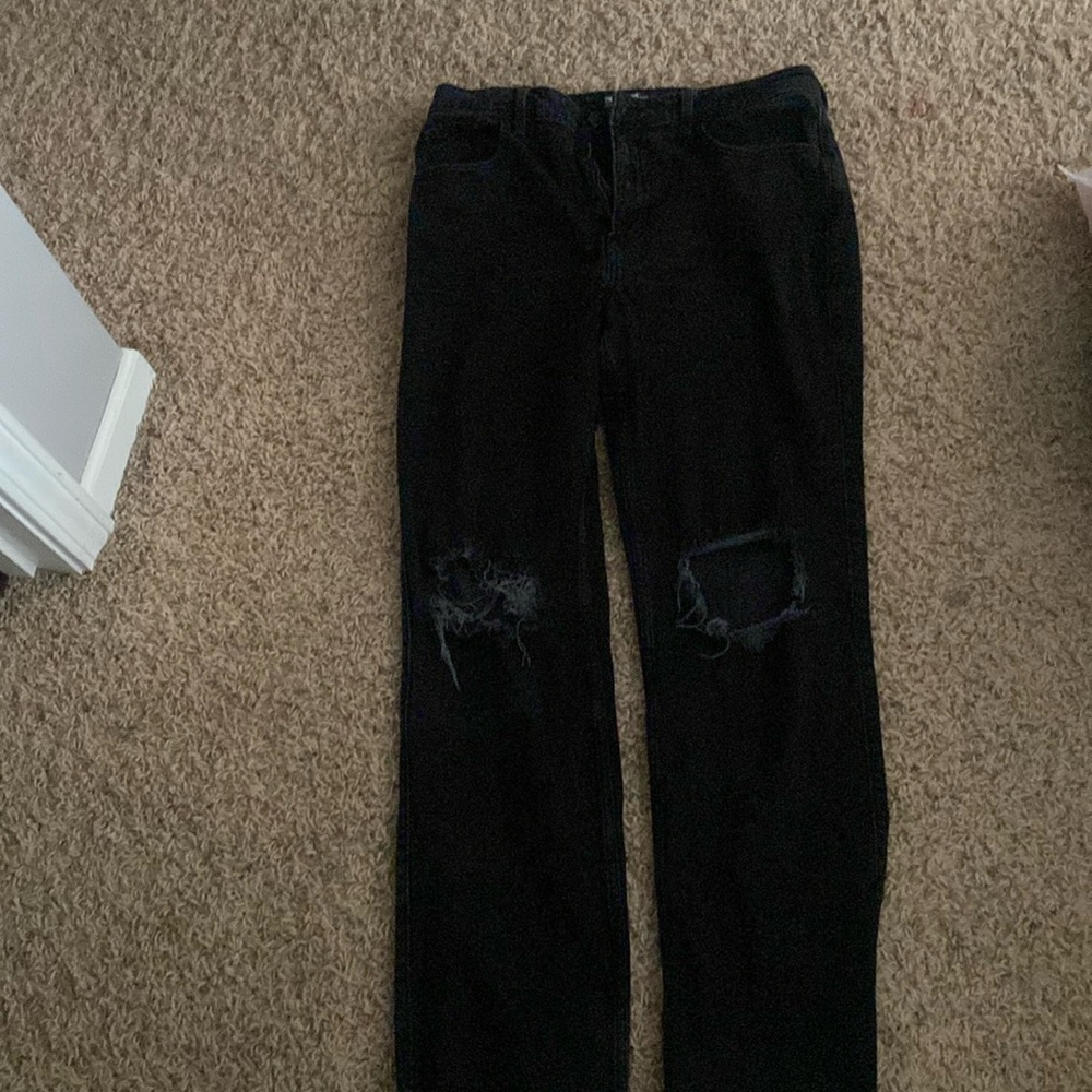 Straight leg High rise jean